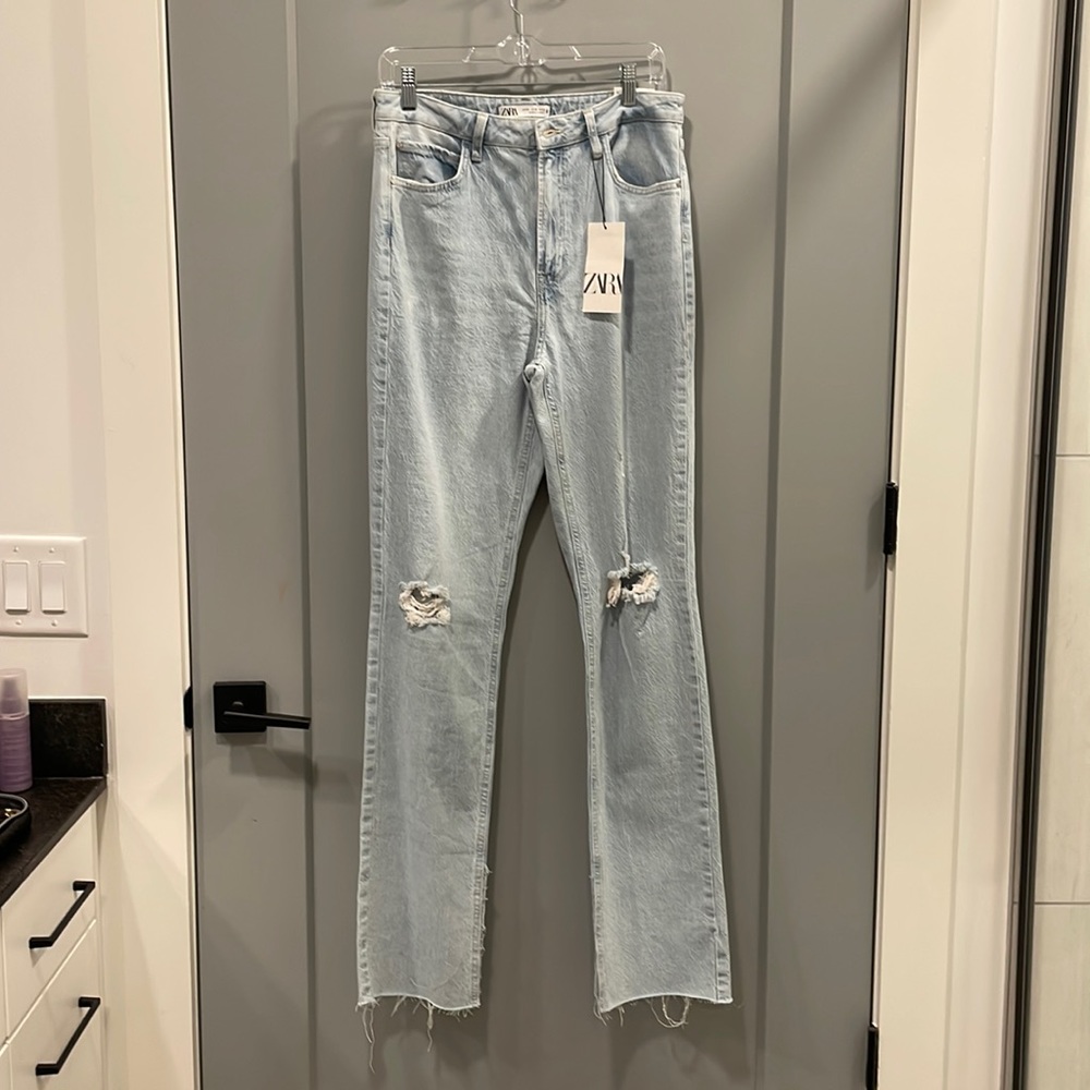 Zara slim flare jeans size 6 (new/with tags)